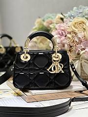 Lady Dior 95.22 Bag Black Leather - 1