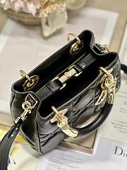 Lady Dior 95.22 Bag Black Leather - 6