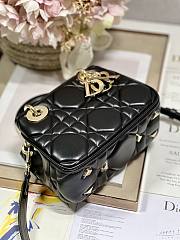 Lady Dior 95.22 Bag Black Leather - 5