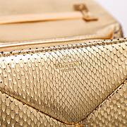 Valentino Mini 20 One Stud Gold Python Leather Handbag - 4