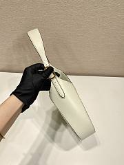 Prada Fabric And Leather Shoulder Bag Tan White - 2
