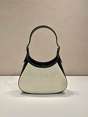 Prada Fabric And Leather Shoulder Bag Tan Black - 4