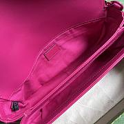 Gucci GG Marmont 26.5 Matelassé Leather Hot Pink 443497 - 3