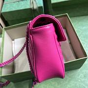Gucci GG Marmont 26 Matelassé Leather Hot Pink 443497 - 6