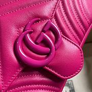 Gucci GG Marmont 23 Matelassé Leather Hot Pink 446744 - 3