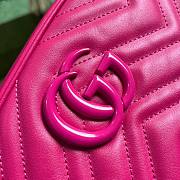 Gucci GG Marmont 24 Matelassé Leather Hot Pink 49123148 - 2