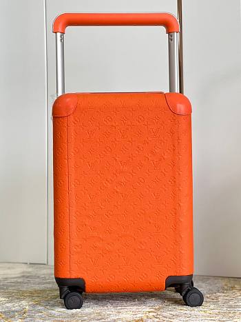 Louis Vuitton HORIZON 55 Luggage Embossed Monogram Orange