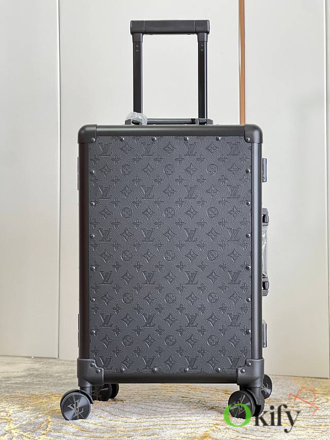 Louis Vuitton HORIZON 55 Luggage Embossed Black - 1