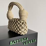 Bottega Veneta Double Knot Top Handle Bag Beige - 6