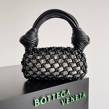 Bottega Veneta Double Knot Top Handle Bag Black