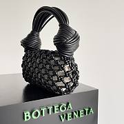 Bottega Veneta Double Knot Top Handle Bag Black - 6