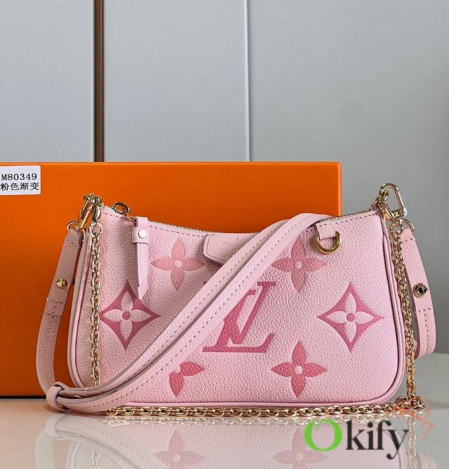 LV Easy Pouch On Strap Pink Monogram - 1