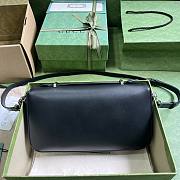 Gucci Petite GG small shoulder bag in black leather  - 4