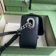 Gucci Petite GG mini shoulder bag in Black Leather - 2