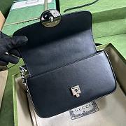 Gucci Petite GG mini shoulder bag in Black Leather - 4