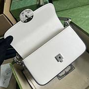 Gucci Petite GG mini shoulder bag in White Leather - 6