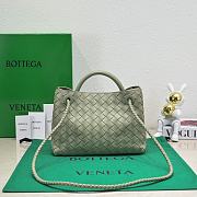 BV Andiamo Small leather tote bag Green - 6