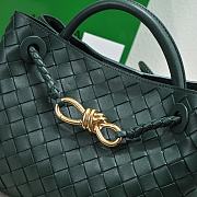BV Andiamo Small leather tote bag Dark Green - 5