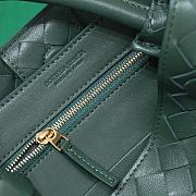 BV Andiamo Small leather tote bag Dark Green - 3