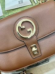 Gucci Blondie Small Top Handle Brown Leather 11911 - 2