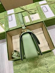 Gucci Blondie Small Top Handle Green Leather 11912 - 2