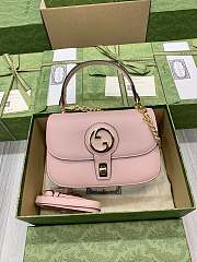 Gucci Blondie Small Top Handle Pink Leather 11913 - 1