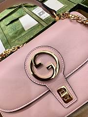 Gucci Blondie Small Top Handle Pink Leather 11913 - 2