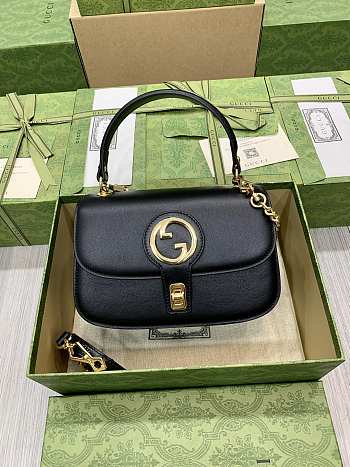 Gucci Blondie Small Top Handle Black Leather 11914