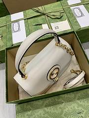 Gucci Blondie Small Top Handle White Leather 11915 - 3