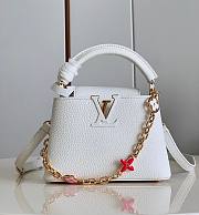 Louis Vuitton Capucines Mini 21 White Taurillon Leather - 1
