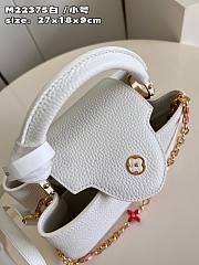 Louis Vuitton Capucines BB 27 White Taurillon Leather - 5