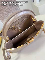 Louis Vuitton Capucines BB 27 Champagne Gold Leather - 6