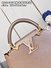 Louis Vuitton Capucines BB 27 Champagne Gold Leather - 3