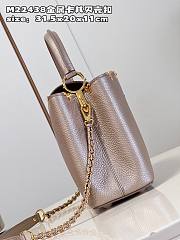 Louis Vuitton Capucines MM 31 Champagne Gold Leather - 6