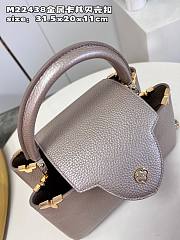 Louis Vuitton Capucines MM 31 Champagne Gold Leather - 3