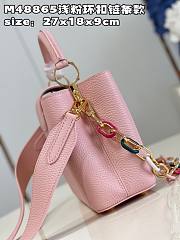 L.V Capucines BB 27 Pink Taurillon Leather 11944 - 6