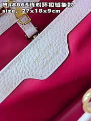 L.V Capucines BB 27 Pink Taurillon Leather 11944 - 3