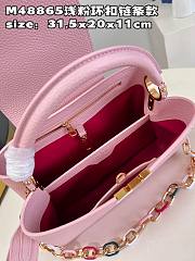 L.V Capucines MM 31 Pink Taurillon Leather 11945 - 5