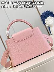 L.V Capucines MM 31 Pink Taurillon Leather 11945 - 3