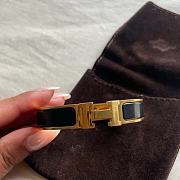 Okify Hermes Clic H Bracelet Black/ Gold - 3