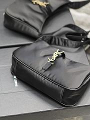 YSL Le5À7 Hobo Black Bag Gold Hardware - 6