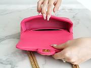CC Mini Rectangular Flap Bag Pink Lambkin Light  - 6