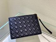 DIOR Large Caro Daily Pouch Blue 30 - 2