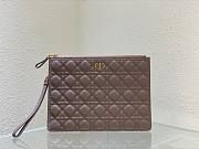 DIOR Large Caro Daily Pouch Brown  30 - 1