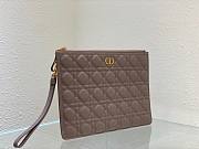 DIOR Large Caro Daily Pouch Brown  30 - 5