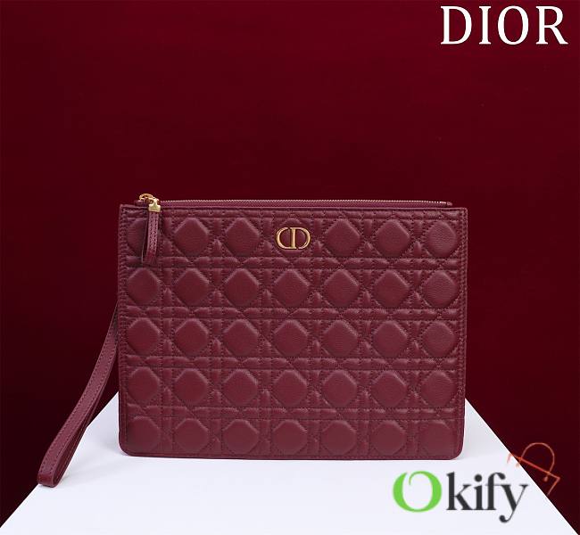 DIOR Large Caro Daily Pouch Red 30 - 1