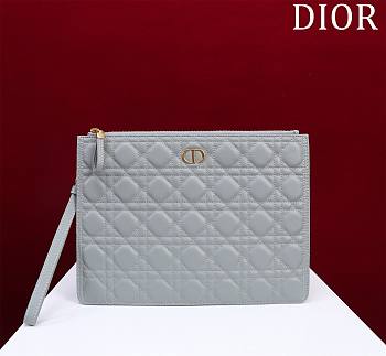 DIOR Large Caro Daily Pouch Grey 30