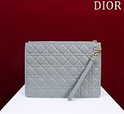 DIOR Large Caro Daily Pouch Grey 30 - 5