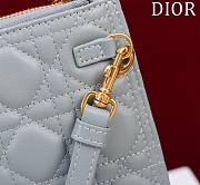 DIOR Large Caro Daily Pouch Grey 30 - 2