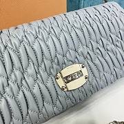 Okify Miumiu Crystal Cloque Nappa Leather Bag Gray - 3